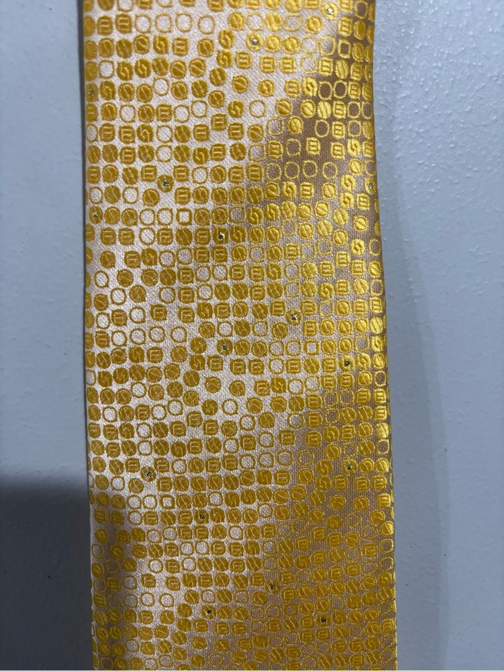 Gold Patterned Decorative Tie - Barry Wang